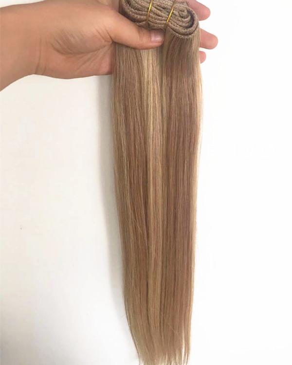 Piano hair weft double drawn hair with fashion colors two tone color YL287